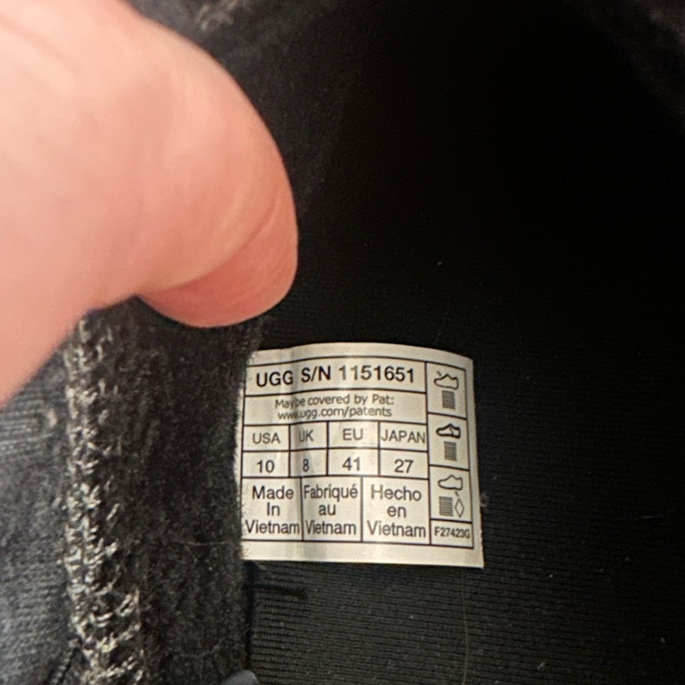 UGG Dark Gray Slippers - Picture 4 of 6